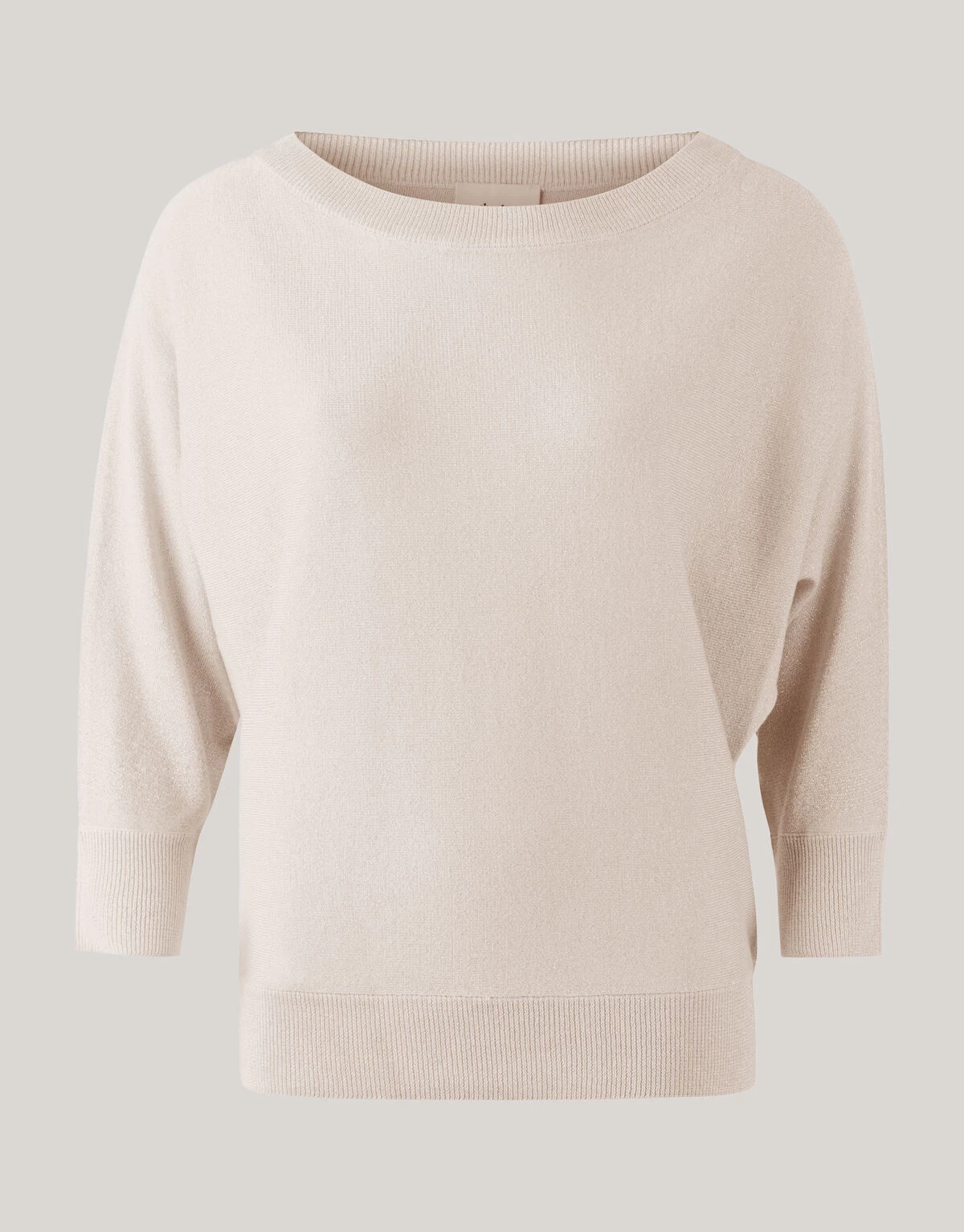 Glitter Vleermuismouwen Trui Beige 5 Glitter Vleermuismouwen Trui Beige - Afbeelding 5