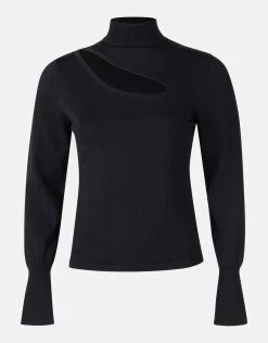 Cut Out Top Zwart -Kleding Verkoop 00 1097932 10