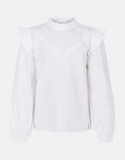 Strass Blouse Wit 7 Strass Blouse Wit -Kleding Verkoop 00 1098067 1