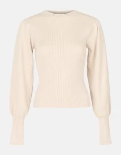 Rib Trui Beige -Kleding Verkoop 00 1098133 83