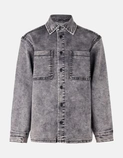 Denim Overshirt Grijs -Kleding Verkoop 00 1098280 97