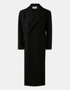 Sterke Schouder Jas Zwart -Kleding Verkoop 00 1098342 10