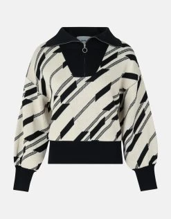 Grafische Trui Zwart -Kleding Verkoop 00 1098439 10