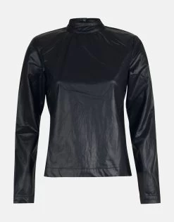 Vegan Leren Top Zwart -Kleding Verkoop 00 1099156 10