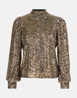 Pailletten Top Goud/Zilver -Kleding Verkoop 00 1099181 47