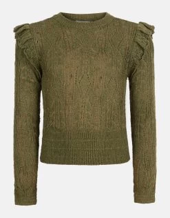 Ajour Top Donkergroen -Kleding Verkoop 00 1099529 32