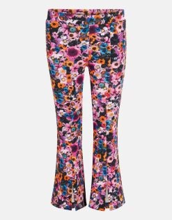 Bloemenprint Rib Flared Legging -Kleding Verkoop 00 1099537 71