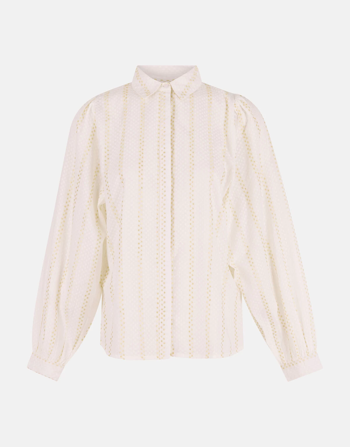 Lurex Blouse Gebroken Wit 5 Lurex Blouse Gebroken Wit - Afbeelding 5