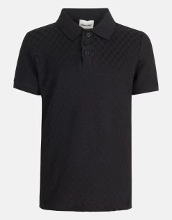 Blok Structuur Polo Zwart 9 Blok Structuur Polo Zwart -Kleding Verkoop 00 1099864 10