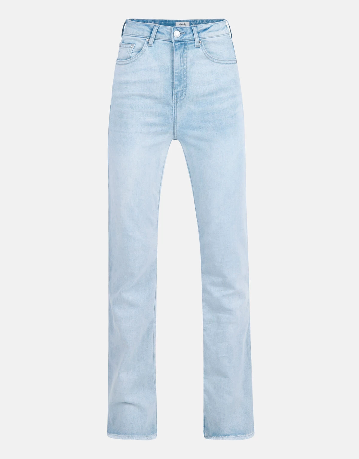 Flared Denim Jeans Bleached 5 Flared Denim Jeans Bleached - Afbeelding 5