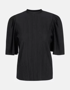 Crinkle Top Zwart -Kleding Verkoop 00 1101113 10