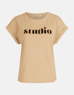 Artwork T-shirt Beige -Kleding Verkoop 00 1101161 83