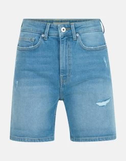 Tapered Denim Short Mediumstone -Kleding Verkoop 00 1101254 100