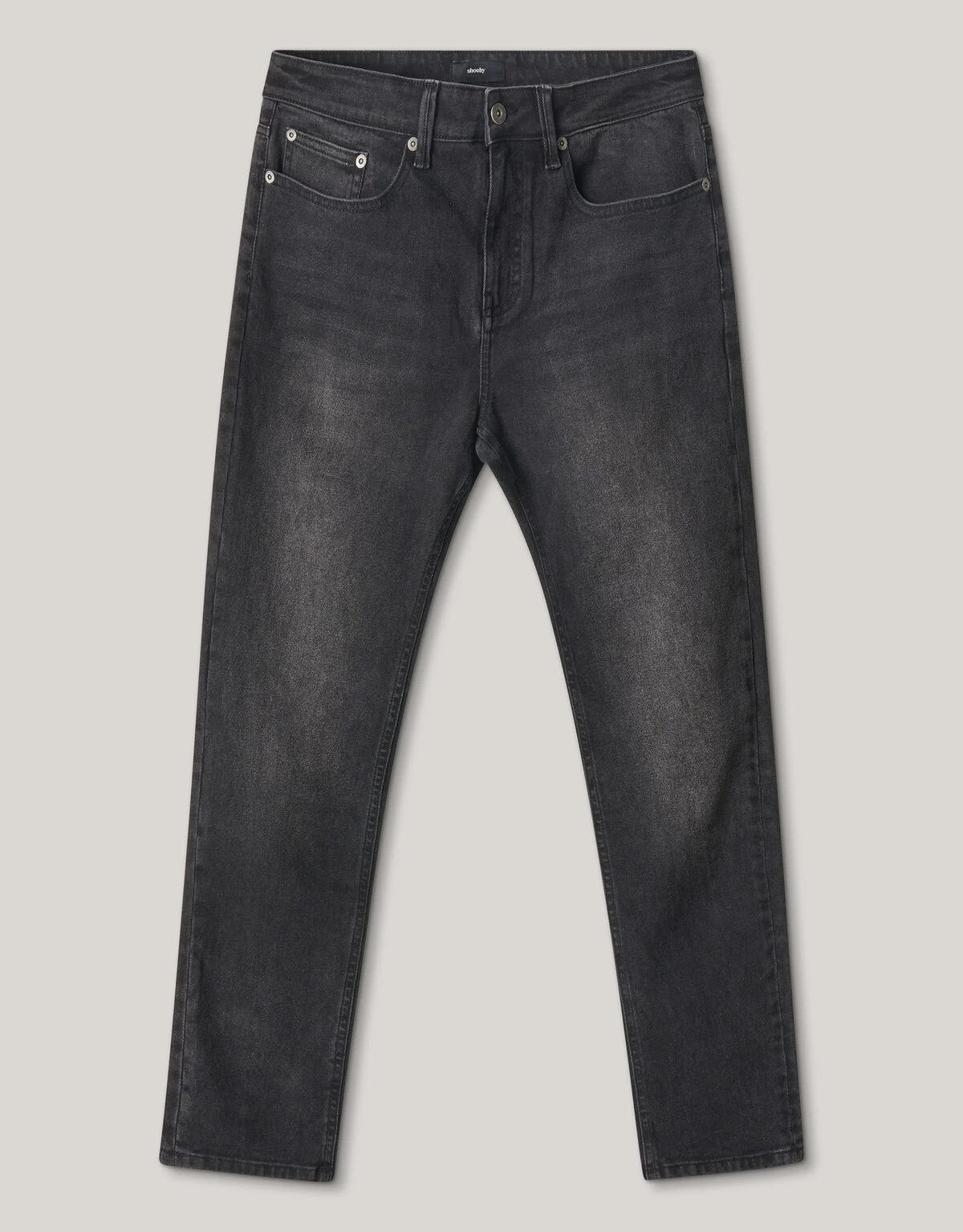 Washed Tapered Jeans Zwart L32 5 Washed Tapered Jeans Zwart L32 - Afbeelding 5
