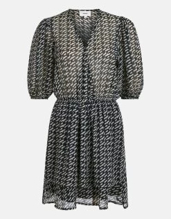 Grafische Chiffon Jurk Zwart/Wit 12 Grafische Chiffon Jurk Zwart/Wit -Kleding Verkoop 00 1101328 4