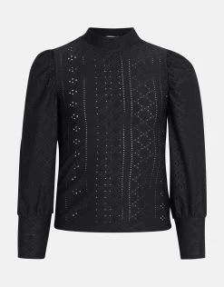 Embroidery Top Zwart 13 Embroidery Top Zwart -Kleding Verkoop 00 1101394 10