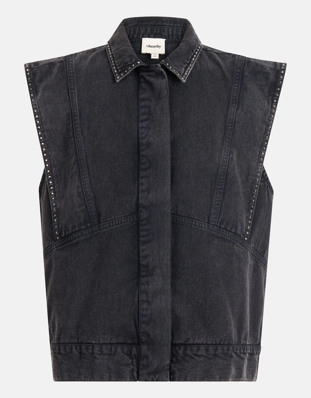 Studs Embroidery Gilet Donkergrijs 5 Studs Embroidery Gilet Donkergrijs - Afbeelding 5