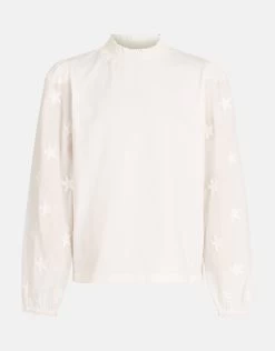Star Embroidery Top Wit -Kleding Verkoop 00 1101433 1