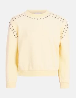Studs Sweater Lichtgeel -Kleding Verkoop 00 1101434 2