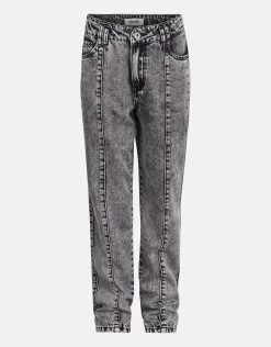 Studs Straight Fit Jeans Donkergrijs -Kleding Verkoop 00 1101463 15
