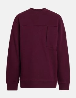 Pocket Sweater Bordeaux -Kleding Verkoop 00 1101468 22