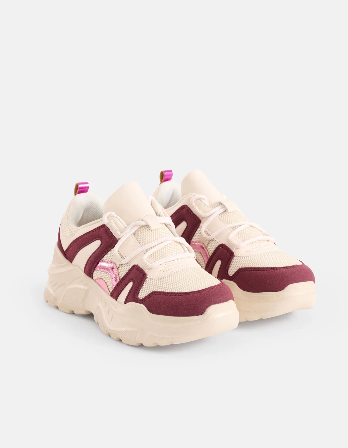 Colorblock Sneaker Beige 3 Colorblock Sneaker Beige - Afbeelding 3