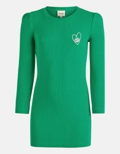 Rib Jurk Groen