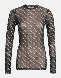 Mesh Top Zwart/Wit 11 Mesh Top Zwart/Wit -Kleding Verkoop 00 1101800 4