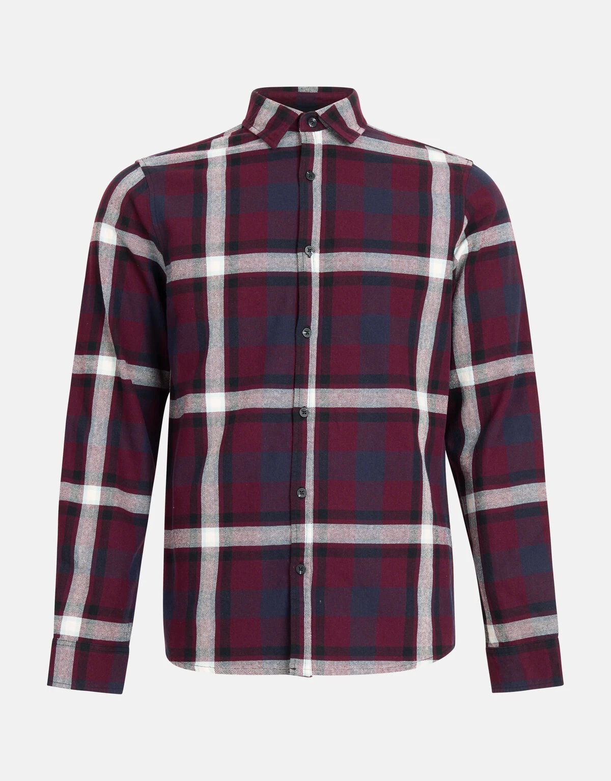 Ruiten Overhemd Bordeaux 5 Ruiten Overhemd Bordeaux - Afbeelding 5