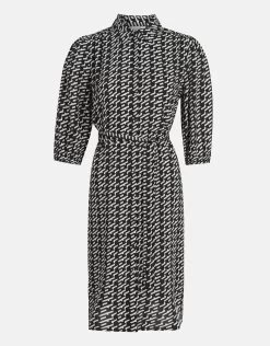 Grafische Midi Jurk Zwart 12 Grafische Midi Jurk Zwart -Kleding Verkoop 00 1102118 10