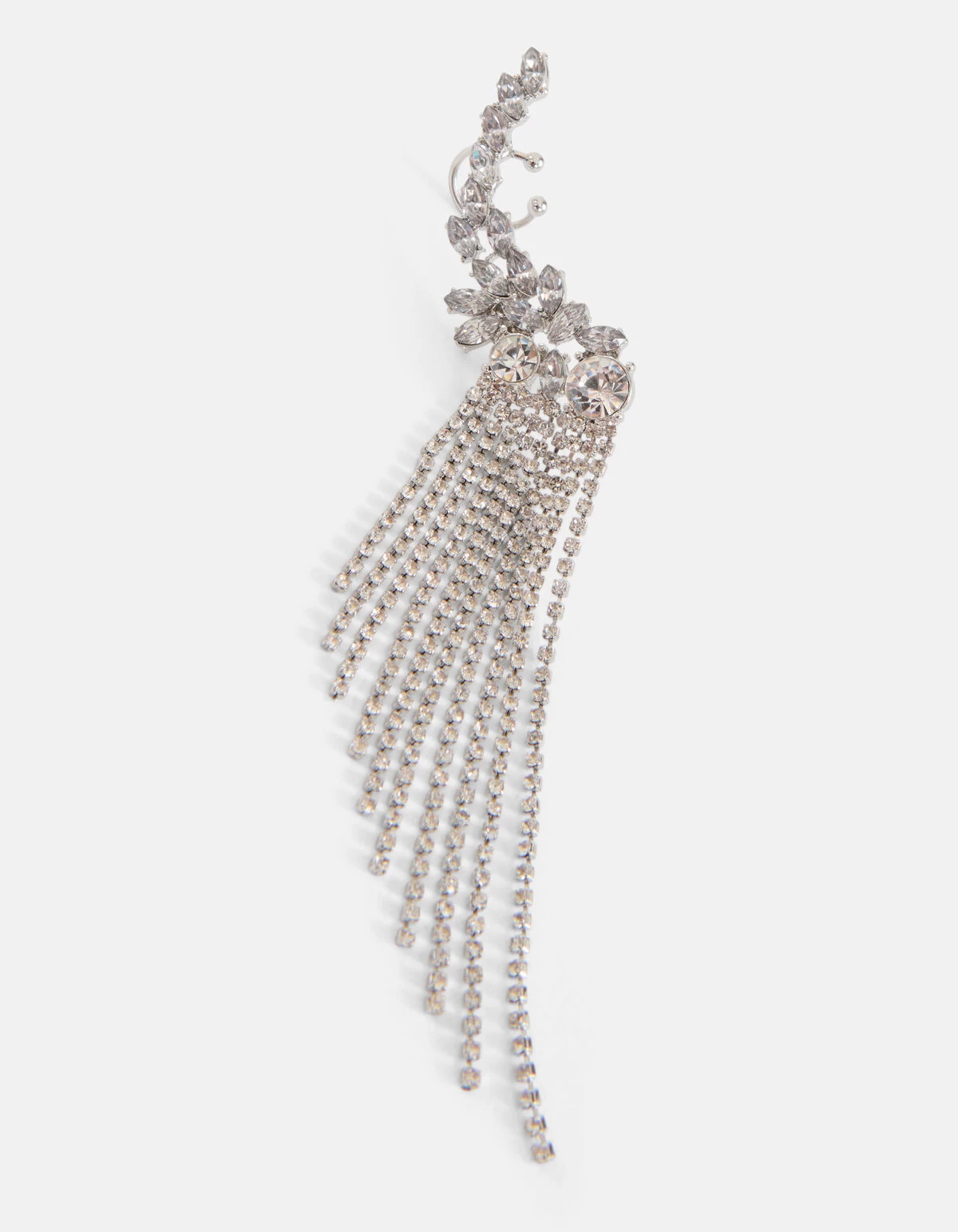 Strass Earcurff Zilver 3 Strass Earcurff Zilver - Afbeelding 3