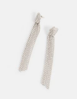 Strass Oorbellen Zilver 6 Strass Oorbellen Zilver -Kleding Verkoop 00 1102862 17