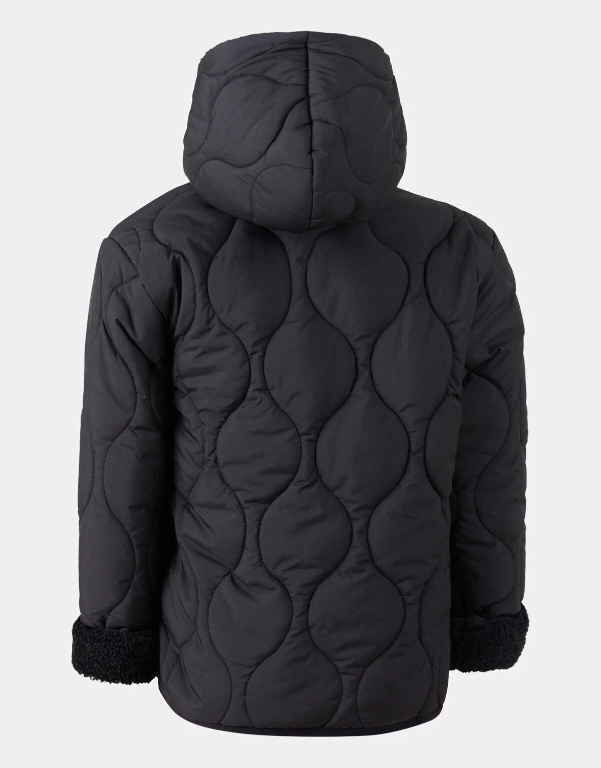 Quilted Short Jas Zwart 3 Quilted Short Jas Zwart - Afbeelding 3