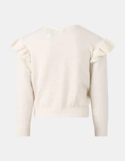 Shoulder Ruffle Pullover -Kleding Verkoop 01 1097550 71