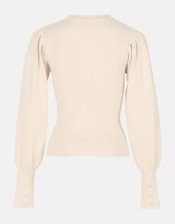 Rib Trui Beige -Kleding Verkoop 01 1098133 83