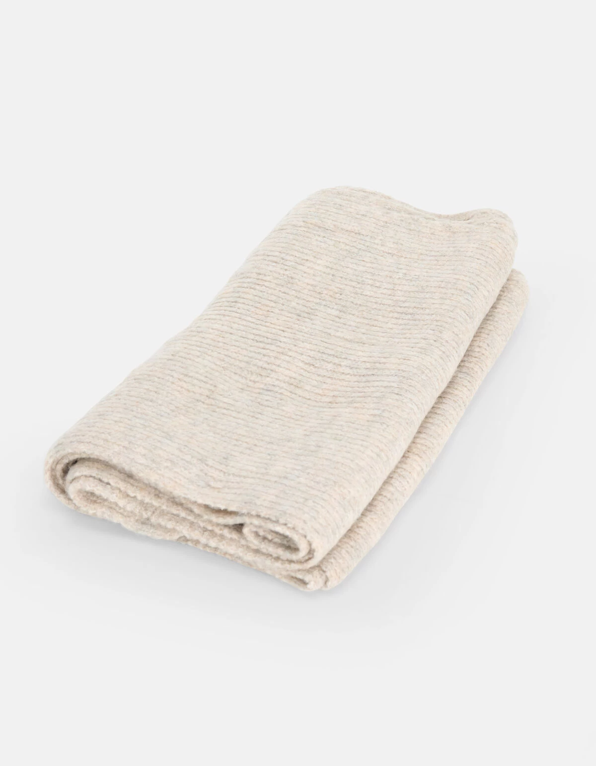 Gebreide Sjaal Beige 3 Gebreide Sjaal Beige - Afbeelding 3