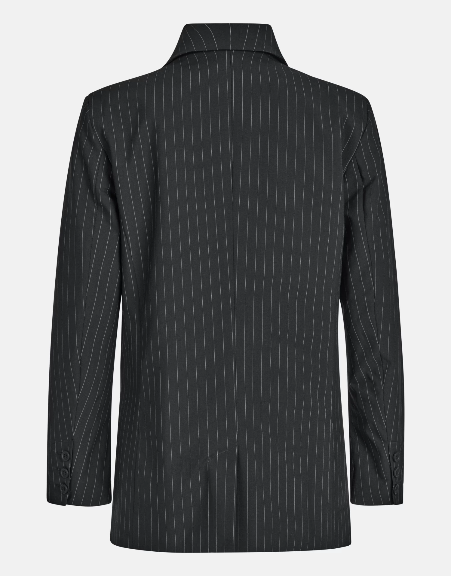 Pinstripe Blazer Zwart 6 Pinstripe Blazer Zwart - Afbeelding 6