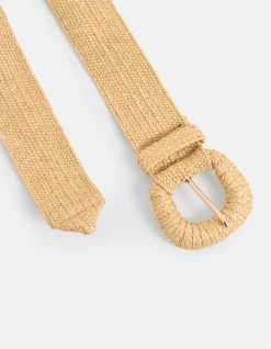 Brede Raffia Riem Beige -Kleding Verkoop 01 1100704 87