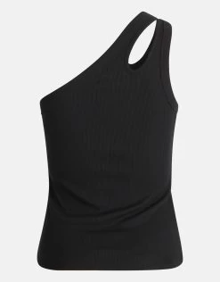 Asymmetrische Cut Out Top Zwart -Kleding Verkoop 01 1100725 10