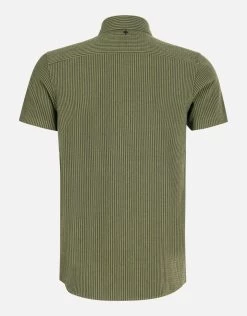 Gestreepte Seersucker Overhemd Groen 12 Gestreepte Seersucker Overhemd Groen -Kleding Verkoop 01 1100739 31