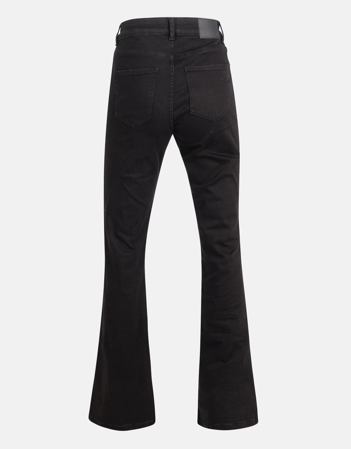 Flared Rinsed Denim Jeans Zwart 6 Flared Rinsed Denim Jeans Zwart - Afbeelding 6