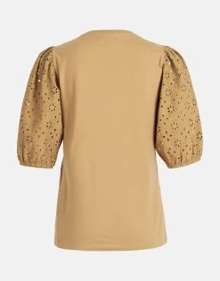 Embroidery Top Beige 13 Embroidery Top Beige -Kleding Verkoop 01 1101271 83