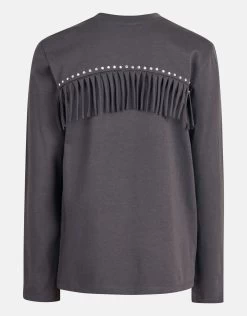 Fringe Longsleeve Donkergrijs -Kleding Verkoop 01 1101389 15