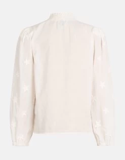 Star Embroidery Top Wit -Kleding Verkoop 01 1101433 1