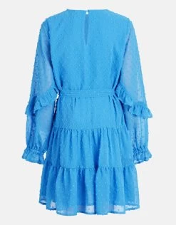 Chiffon Dot Jurk Blauw 13 Chiffon Dot Jurk Blauw -Kleding Verkoop 01 1101585 51