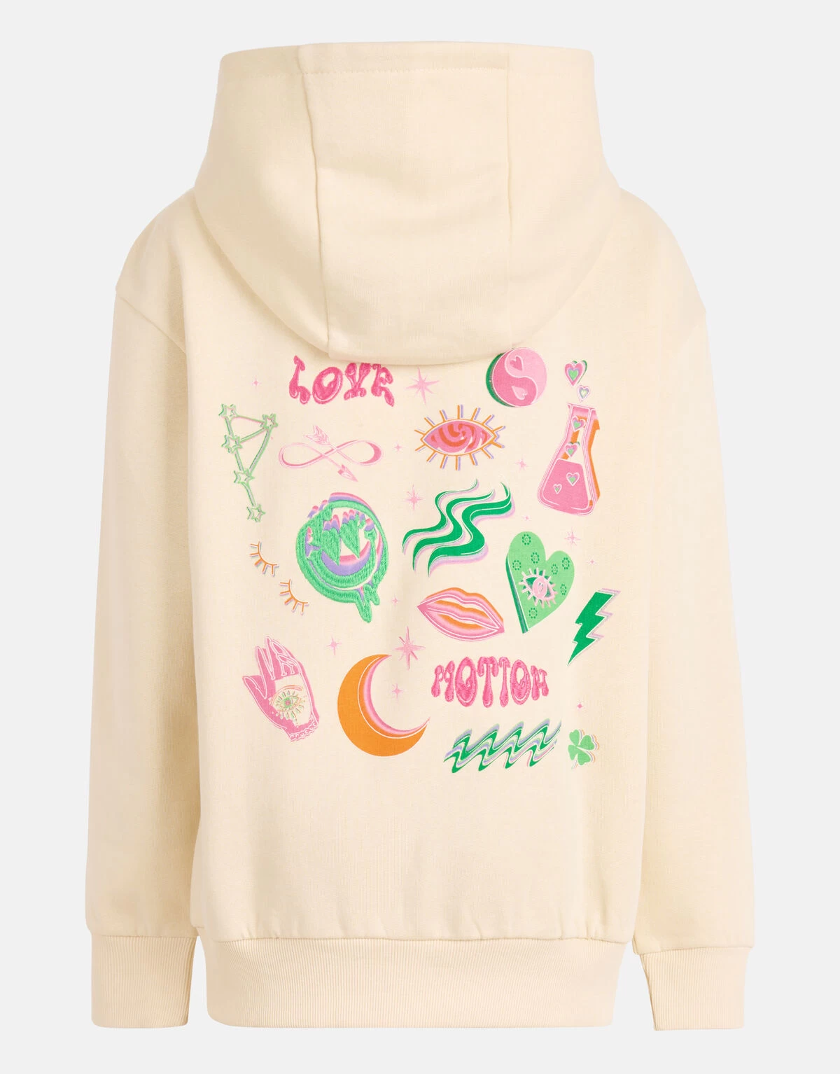 Grafische Hoodie Gebroken Wit 6 Grafische Hoodie Gebroken Wit - Afbeelding 6