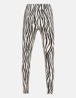 Zebra Print Legging Zwart/Wit 13 Zebra Print Legging Zwart/Wit -Kleding Verkoop 01 1102440 4