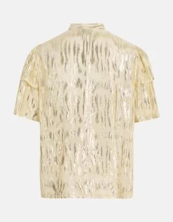 Jacquard Lurex Top Gebroken Wit -Kleding Verkoop 01 1102828 2