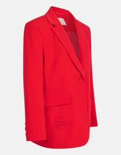 Geborduurde Blazer Rood -Kleding Verkoop 02 1101435 21