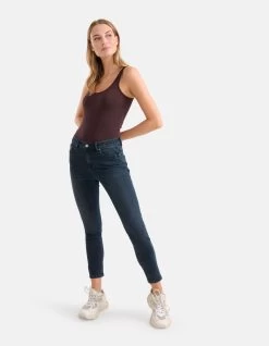 Skinny Jeans Blauw/Zwart L28